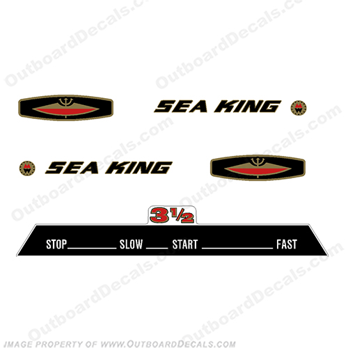 Sea King 1965 3.5HP Decals 1965, 65, 65, 65, 3.5, 3 1/2, 3.5hp, 3 1/2 hp, seaking, 3hp, INCR10Aug2021