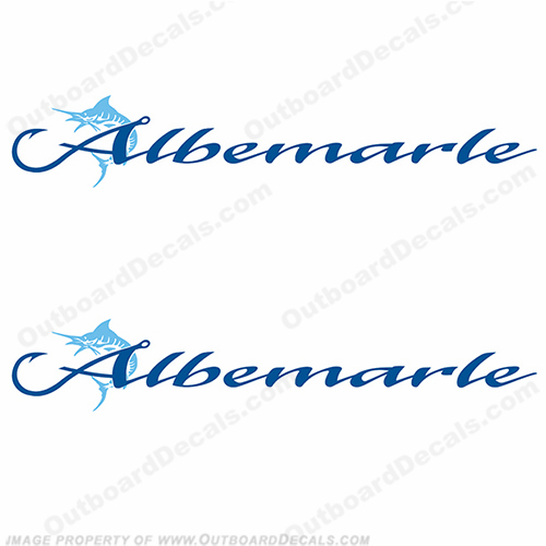 Albemarle Boat Logo Decals - Set of 2 INCR10Aug2021