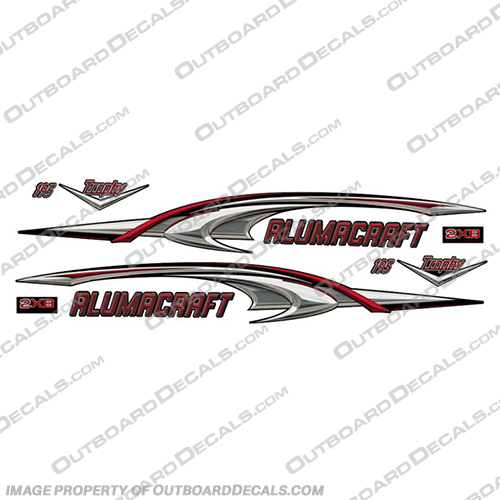Alumacraft Trophy 195 2XB Boat Graphic Decal Set  aluma craft, aluma-craft, aluma, craft, alumacraft, alpex, aluminum, carrier, 195, trophy, 2xb, Haul, boat, boats, decal, decals