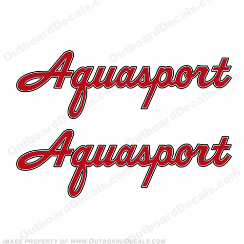 Classic Aquasport Boat Decals (Set of 2) - Any Color INCR10Aug2021