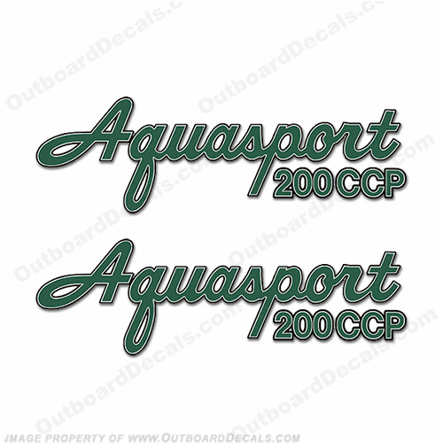Aquasport 200 CCP Boat Decals (Set of 2) - Any Color INCR10Aug2021
