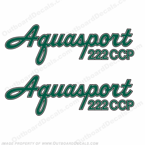 Aquasport 222 CCP Boat Decals (Set of 2) - Any Color INCR10Aug2021