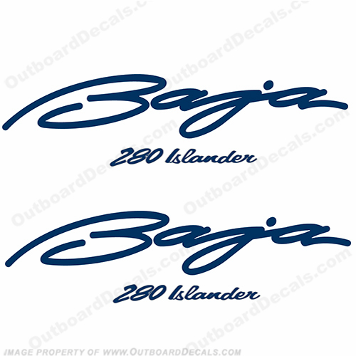 Baja 280 Islander Boat Decals (Set of 2) INCR10Aug2021