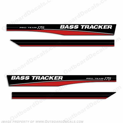 Bass Tracker Pro Team 175 Decals - Red INCR10Aug2021