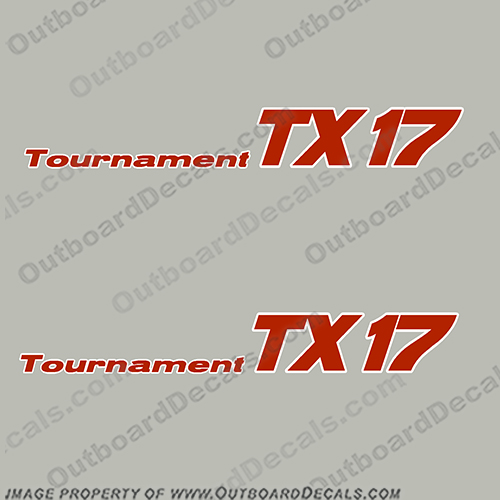 Bass Tracker "Tournament TX17" Decals (set of 2) Bass, tracker, fish, the, finest, boat, boats, logo, lettering, decal, sticker, tx17, tx, 17, tournament