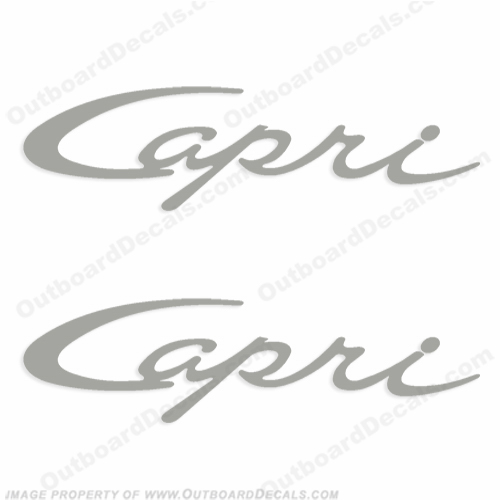Bayliner Capri Boat Decals - Script (1 color) INCR10Aug2021