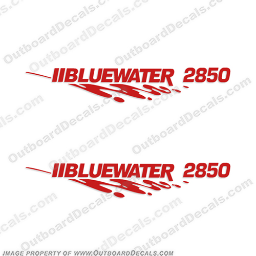 Bluewater 2850 Boat Console Decals - Any Color! boat, decals, bluewater, 2850, console, stickers, decals, any, color