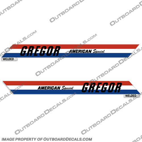 Gregor Boats American Special Boat Decals Gregor, boat, boats, american, special, decal, decals