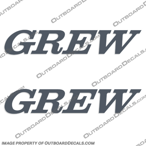 Grew 1850 Hull Decals - 1980 - (Set of 2) - Any color!  boat, decals, cutter, by, grew, bass, fishing, ski, stickers, 190, 1850, hull, boat, decals, any, color, set, of, 2, two, 