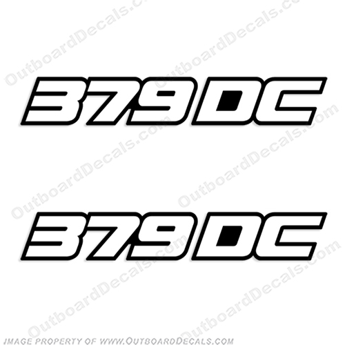 Javelin 379DC Boat Decals (Set of 2)  379, 379d, 379dc, 379 dc, 379-dc, dc, INCR10Aug2021