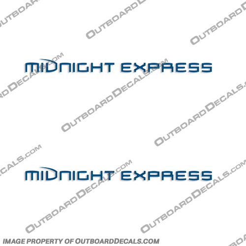Midnight Express Decals without M - Any Color Midnight, Express, Decal, Decals, without M, M, Set of 2, Any, Color, Any Color
