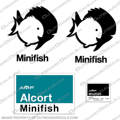 AMF Alcort Minifish Decal Kit AMF, Alcort, Mini, fish, minifish, Decal, Decals, Kit,