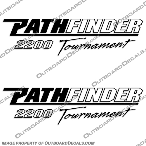 Pathfinder 2200 Tournament Boat Logo Decals (Set of Two) - Any Color!  pathfinder, 2200, tournament, boat, logo, decals, set, of, 2, two, any, color, stickers, path, finder, 