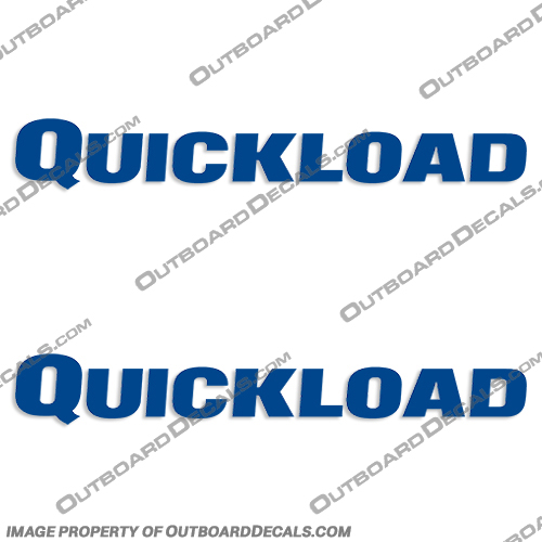 Quickload Boat Trailer Decals (Set of 2) - Any Color!  quickload, boat, trailer, decal, decals, set, of, 2, any, color, outboard, stickers, 
