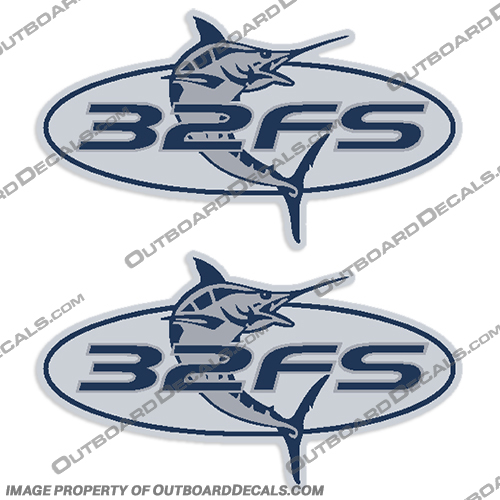 Regulator 32FS Boat Decal Kit - (Set of 2) Regulator, 32, fs, 32FS, Boat, Decal, Kit, Decals, set, of, 2, two, hull
