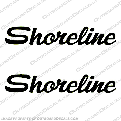 Shoreline Trailer Decals - Any 1 Color! Shoreline, Trailer, Decal, Decals, two, 1, Color, 1 Color, any,