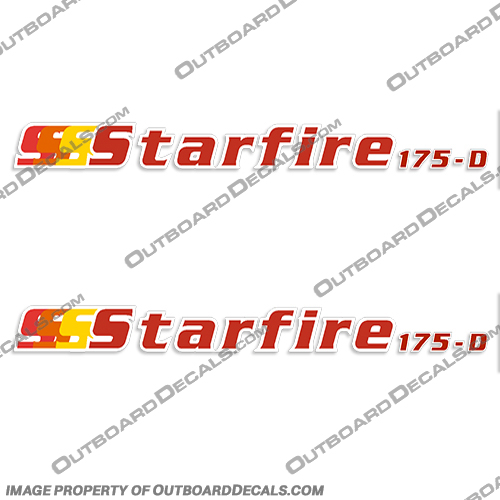 Skeeter Starfire 175-D Decals (Set of 2)  star fire, star, fire,175, Skeeter, Decal, Decals, 175-D, 175 D