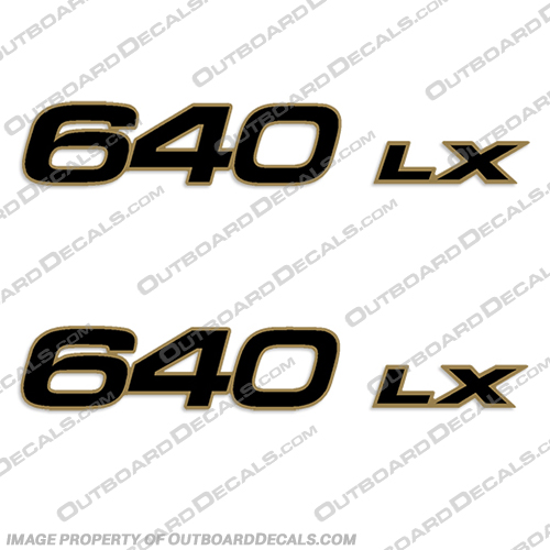 Tracker Nitro 640 LX Boat Decals Tracker, Boat, Nitro, Sport, Boat, Decal, Decals, Set of 2, Set, 2, 640, 640LX, LX, 