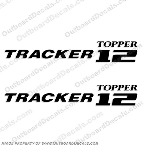 Tracker Topper 12 Boat Decals - Any Color!   boat, decals, stickers, decal, tracker, boats, topper, 12, 14, 18, 