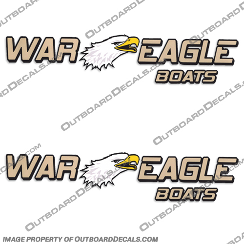 War Eagle Boat Decals war, egale, boat, decals, sticker, engine, logo, outboard, motor, vintage, 