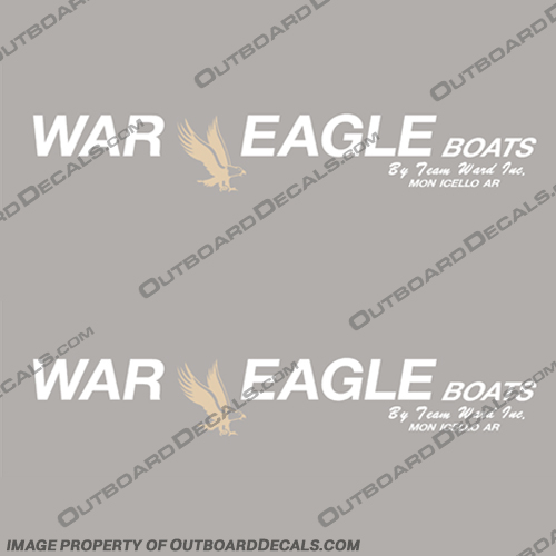 War Eagle Boats by Team Ward Inc Boat Decals  war, eagle, boat, decals, sticker, engine, logo, outboard, motor, vintage, team, ward, inc
