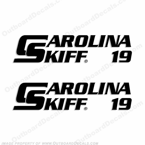 Carolina Skiff 19 Boat Decals - (Set of 2) Any Color! INCR10Aug2021