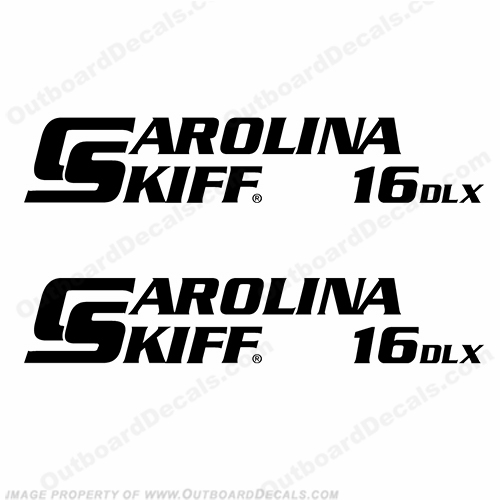 Carolina Skiff 16 DLX Boat Decals - (Set of 2) Any Color! INCR10Aug2021
