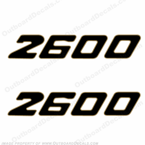 Century Boats 2600 Logo Decals (Set of 2) INCR10Aug2021