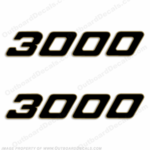 Century Boats 3000 Logo Decals (Set of 2) INCR10Aug2021
