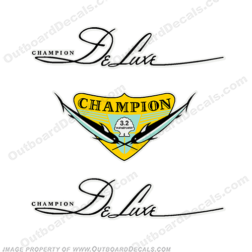 Champion 3.2hp Deluxe Playboy Light Twin Decals - 1940 INCR10Aug2021