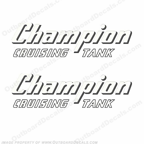 Champion Cruising Fuel Tank Decals INCR10Aug2021