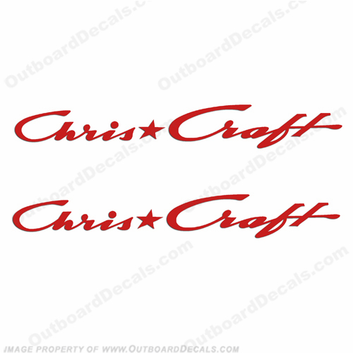 Chris Craft Boats Logo Decals - Any Color! INCR10Aug2021