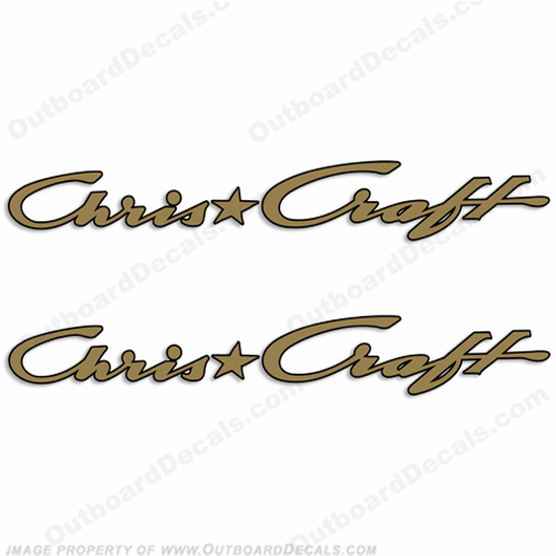 MARINE GRADE YOUR COLOR CHOICE Details about   PAIR OF 60" CHRIS CRAFT BOAT HULL DECALS