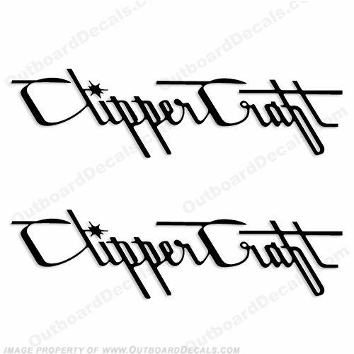 Clipper Craft Boat Decals - (Set of 2) Any Color! INCR10Aug2021