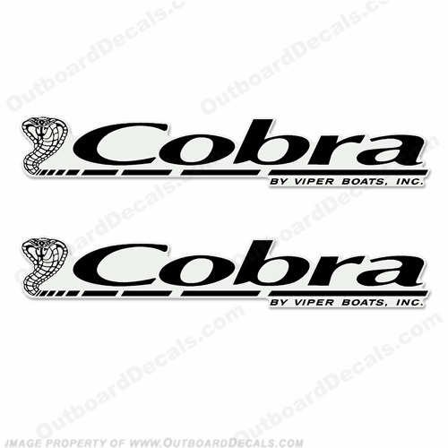 Cobra by Viper Boats Logo Decal (Set of 2) - Any Color! INCR10Aug2021