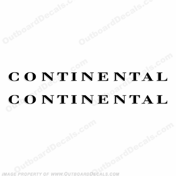 Continental Boat Trailer Decals (Set of 2) - Any Color! INCR10Aug2021