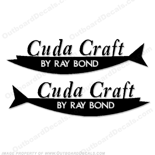 Cuda Craft Boats Logo Decal - Any Color! INCR10Aug2021
