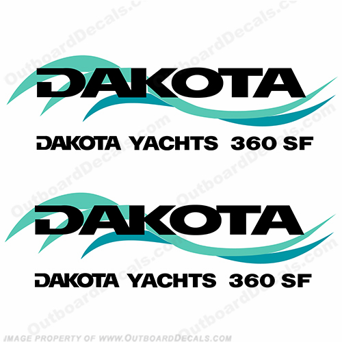 Dakota Yachts Logo Decals (Set of 2) INCR10Aug2021