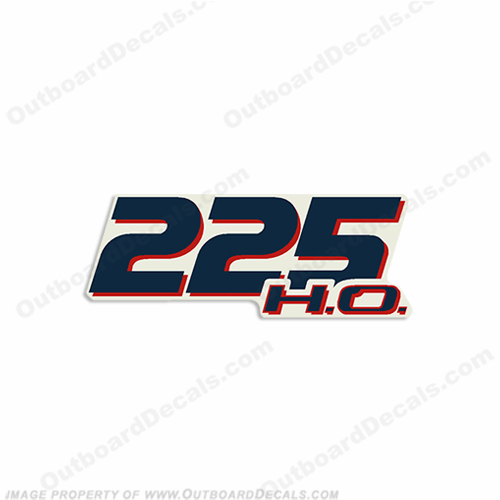 Evinrude Single "225 H.O." E-Tec Decal INCR10Aug2021