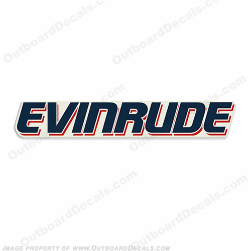 "Evinrude" Large Side Single Decal  INCR10Aug2021