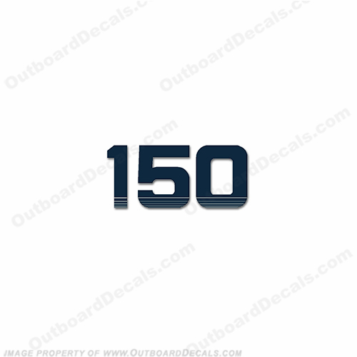 Evinrude Single "150" Decal 1993 - 1997 INCR10Aug2021