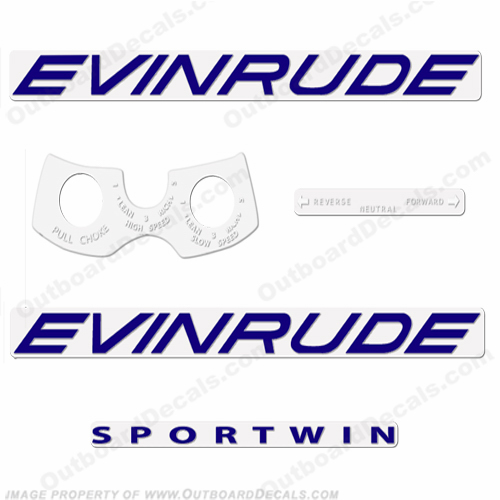 Evinrude 1961 10hp Decal Kit INCR10Aug2021