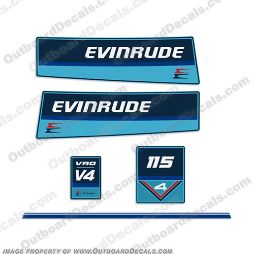 Evinrude 1984-1985 115hp V4 Decal Kit evinrude 15, 84, 1984, 1985, 85, 84, 85, 86, 87, 88, 89, 90, 91, 1991, 1990, 1989, 115hp, 115 hp, 115, evinrude_decals_115_hp_outboard_motor_1984_1989_1990_1991, INCR10Aug2021