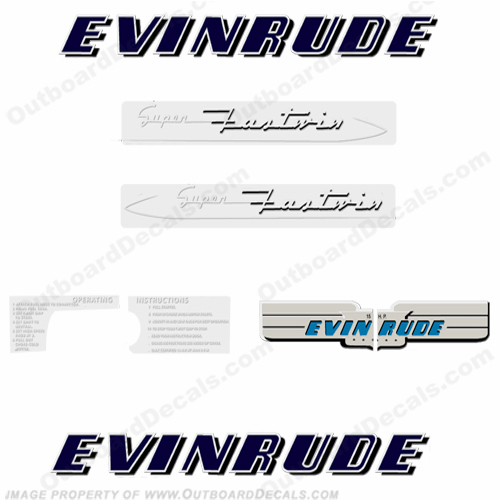 Evinrude 1953 15hp Decal Kit INCR10Aug2021
