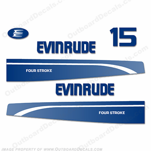Evinrude 1996 15hp Fourstroke Decals 