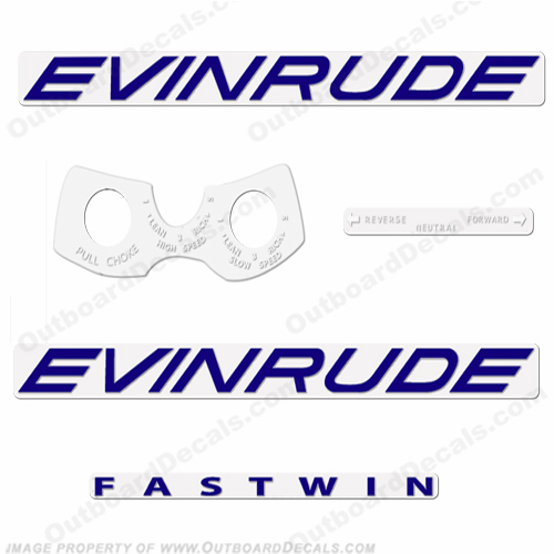 Evinrude 1961 18hp Decal Kit 