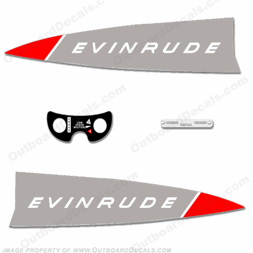 Evinrude 1965 18hp Decal Kit INCR10Aug2021