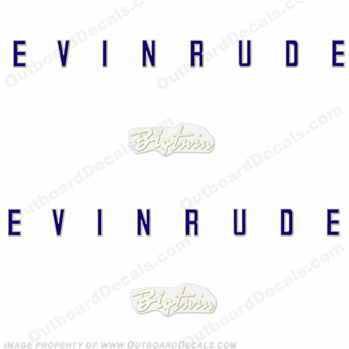 Evinrude 1958 35hp Decal Kit INCR10Aug2021