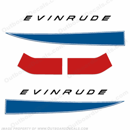 Evinrude 1968 40hp Decal Kit INCR10Aug2021