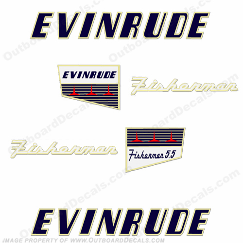 Evinrude 1956 5.5hp Decals INCR10Aug2021